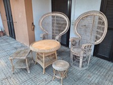 Lotto arredo giardino - Sedie Peacock con tavolini