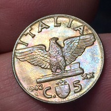 REGNO ITALIA VITTORIO EMANUELE III - 5 CENTESIMI IMPERO 1942