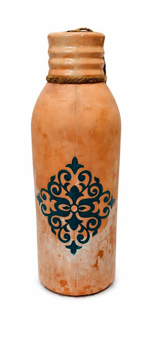 Bottiglia terracotta - bottiglia, in