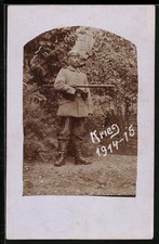 Cartolina fotografica soldato