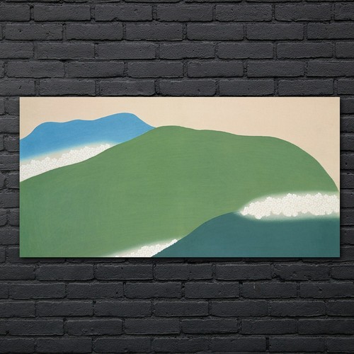 Quadro astratto montagne fiori - astratto,
