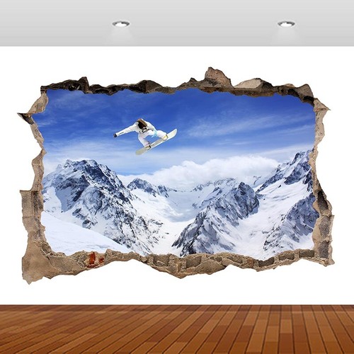 Adesivo murale snowboarder - adesivo,