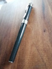 Delta Carbon-Ti n°348 stylo plume 18 Kt large 1994 G7 Naples no-nuke