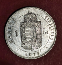 1 FIORINO - Francesco Giuseppe I - 1879 Ungheria, fiorino, 12,35 grammi