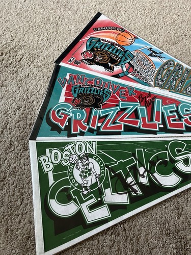 Ten pennant basket - 1994/5, tag