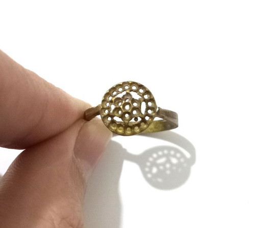 Anello vintage stile rame
