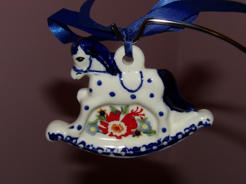 Ornamento cavallo dondolo - ornamento,