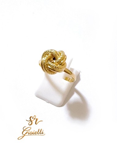 Anello nodo oro - anello, giallo