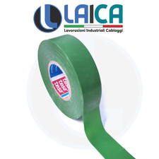 NASTRO ISOLANTE PVC VERDE 19mm X 25Mt ELETTRICISTA ELETTRAUTO MOTO NAUTICA  1PZ