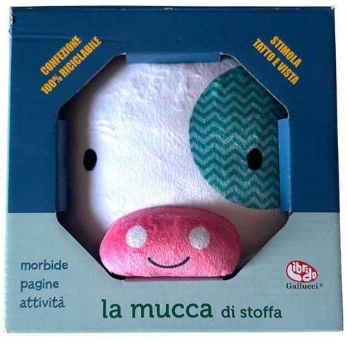 Libro mucca stoffa ediz - mucca,