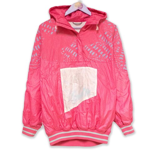 Giacca vento vintage rosa - a,