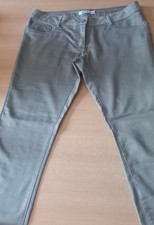 Pantaloni Donna Cotone A Vita Bassa Skinny Taglia 46 