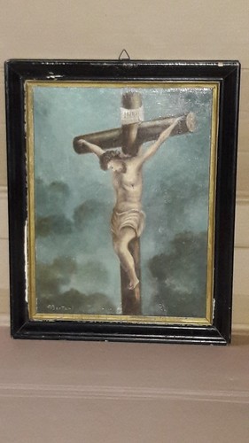 Dipinto olio tela di - a, su