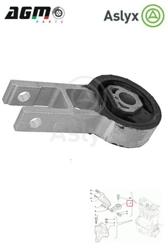 Supporto motore posteriore - supporto,