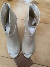 Scarpa Tronchetti Spuntati donna colore beige nr 39 Marca Tulipano tacco alto