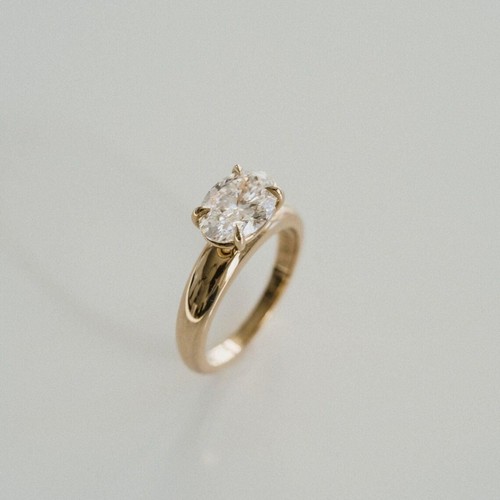 Anello solitario donna oro - anello,