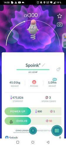 Spoink xxl pokemon - xxl, go✨