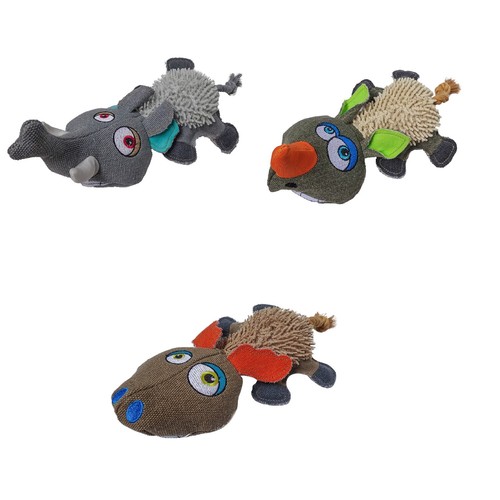 Peluche tela con cigolio - in,