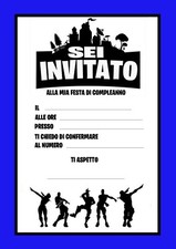 Giomel Biglietti Inviti Compleanno Video Game Party Bambino 10,5 x 14,8 cm Festa