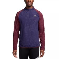 Nike Trail Dri-FIT 1/2 Zip Running Long Sleeve Men´s Top FB7535-555 Brown/Blue