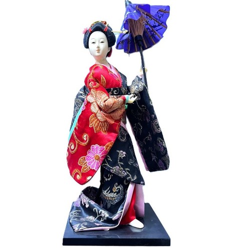 Bambola geisha con kimono - bambola,