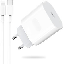 Caricabatteria iPhone, 20W Rapido Cavo+1 Mt Per iPhone 14 13 12 11 Max Plus X XS