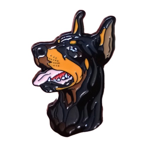 Doberman pinscher dog enamel - doberman,