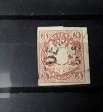 Baviera 1867 3k rosa sg 37 fu