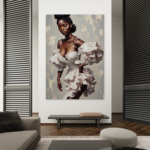Elegante arte donna nera - ,, moda