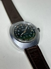 Orologio Jonic automatico vintage – Quadrante verde militare – 17 rubini