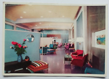 PALERMO  MONDELLO PALACE HOTEL   SALONE DELLE FESTE  CARTOLINA D'EPOCA  1956