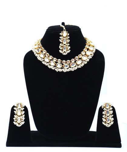 Set collana girocollo kundan - set,