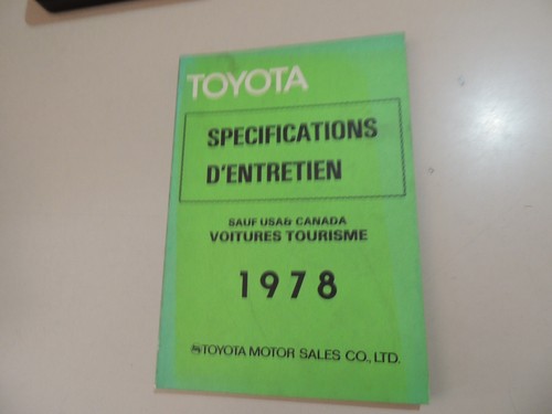 Manuel donnée toyota - manuel,
