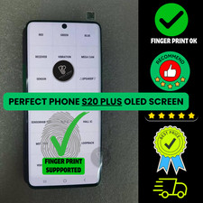 Per Samsung S20+ Plus 5G SM-G985F G986B schermo display LCD OLED con cornice - Regno Unito
