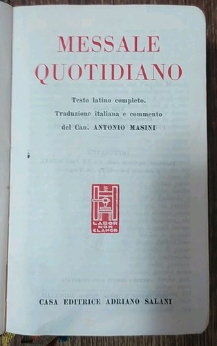 Messale quotidiano testo - messale,