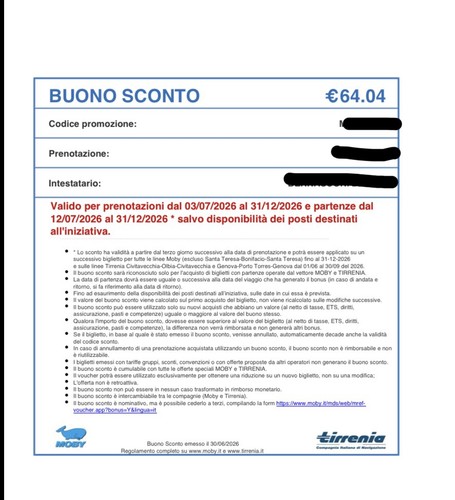 Buono sconto codice - -,