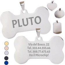 Targhetta personalizzata incisione laser ciondolo personalizzato