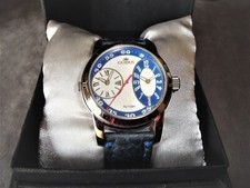 RARO Orologio GUIDUS DUAL TIME AUTOMATICO Nuovo "Classico Vintage"