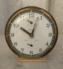 SVEGLIA A CORDA VEGLIA MADE ITALY -VINTAGE ANNI 60-SILENT 2 TONI-QUADRANTE CM 8