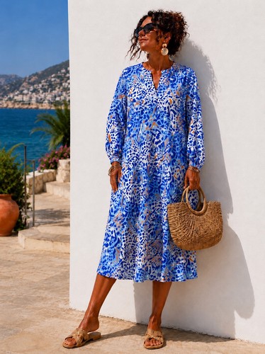 Damen sommerkleid boho tunika - damen,
