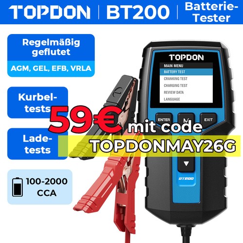 Topdon bt200 12v tester - bt200,