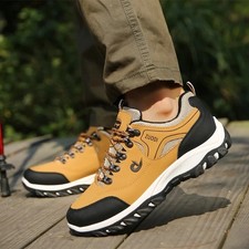 scarpe da trekking impermeabili da uomo, scarpe sportive da esterno in pelle