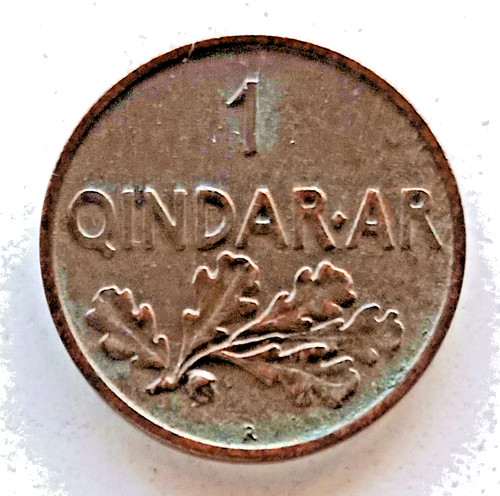 Moneta albania qindar ar - albania, 1