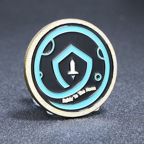 Regalo luna oro razzo moneta - regalo,