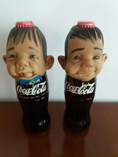 Coppia bottiglie coca cola pupazzo joimy vintage anni 60 nuove! Vera rarità!