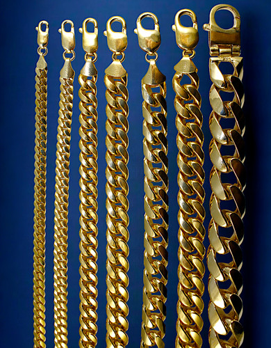 Collana cubana miami solida - collana,