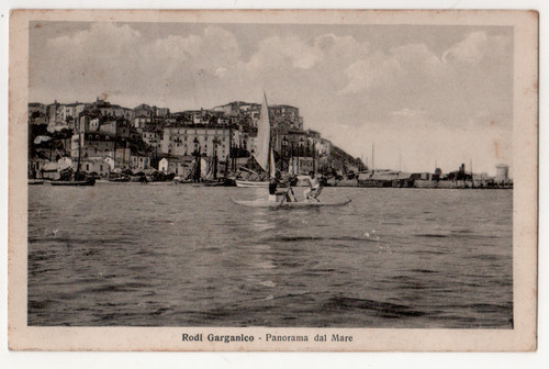 Cartolina foggia rodi - a6,