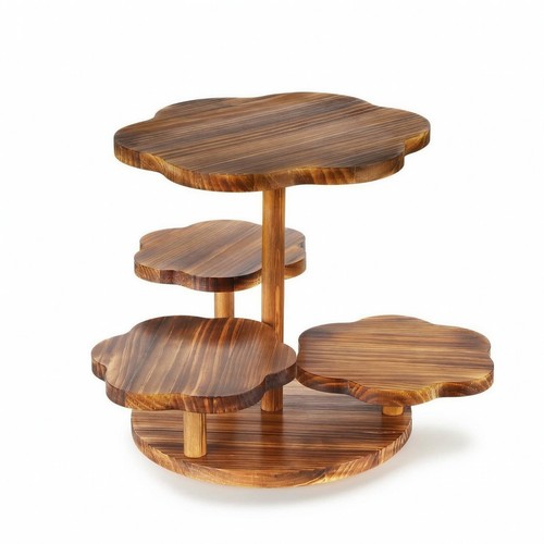 Alzata legno con ripiani a - in,
