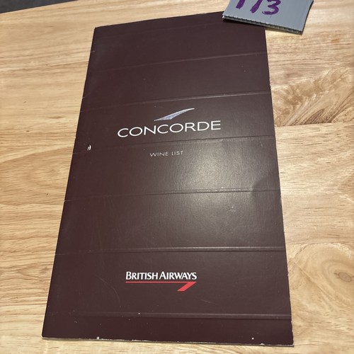 Concorde wine list - wine,