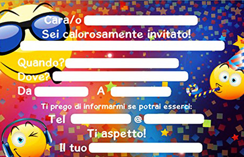 Biglietti inviti compleanno - biglietti,